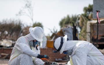 Chemical Corps Soldiers support wildfire response mission in Southern California