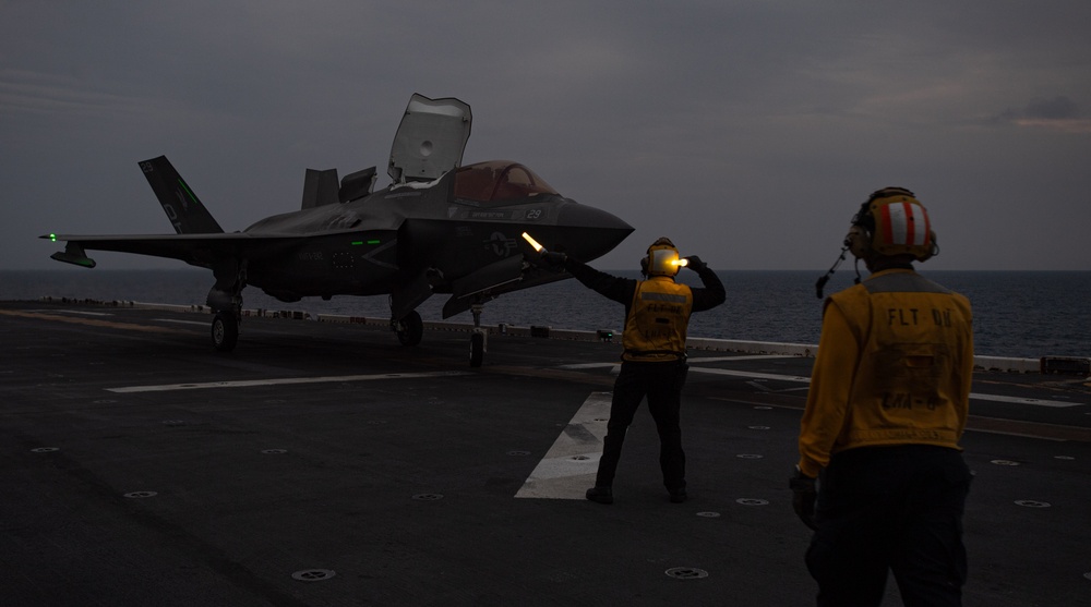 USS America (LHA 6) Conducts Flight Operations