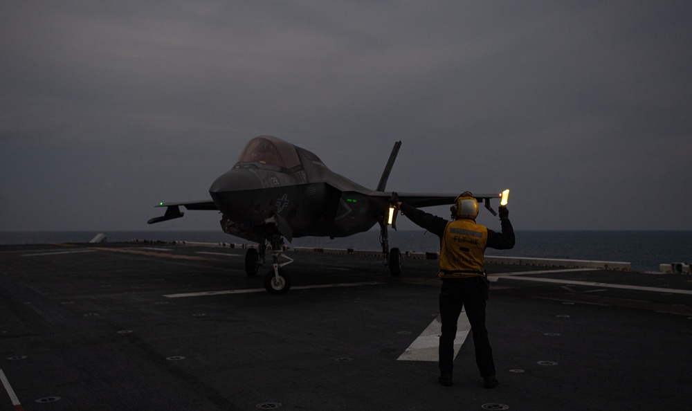 USS America (LHA 6) Conducts Flight Operations