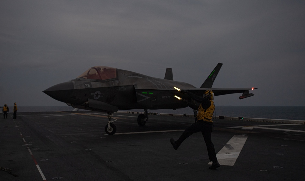 USS America (LHA 6) Conducts Flight Operations