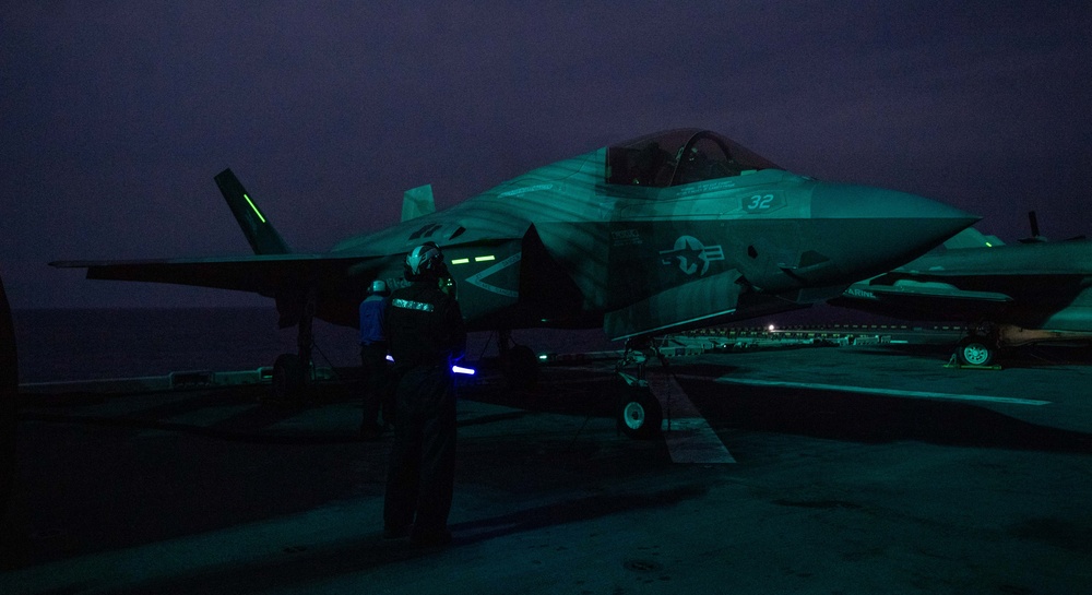 USS America (LHA 6) Conducts Flight Operations