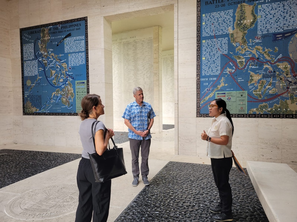 Adm. Steve Koehler Tours Manila American Cemetery and Memorial