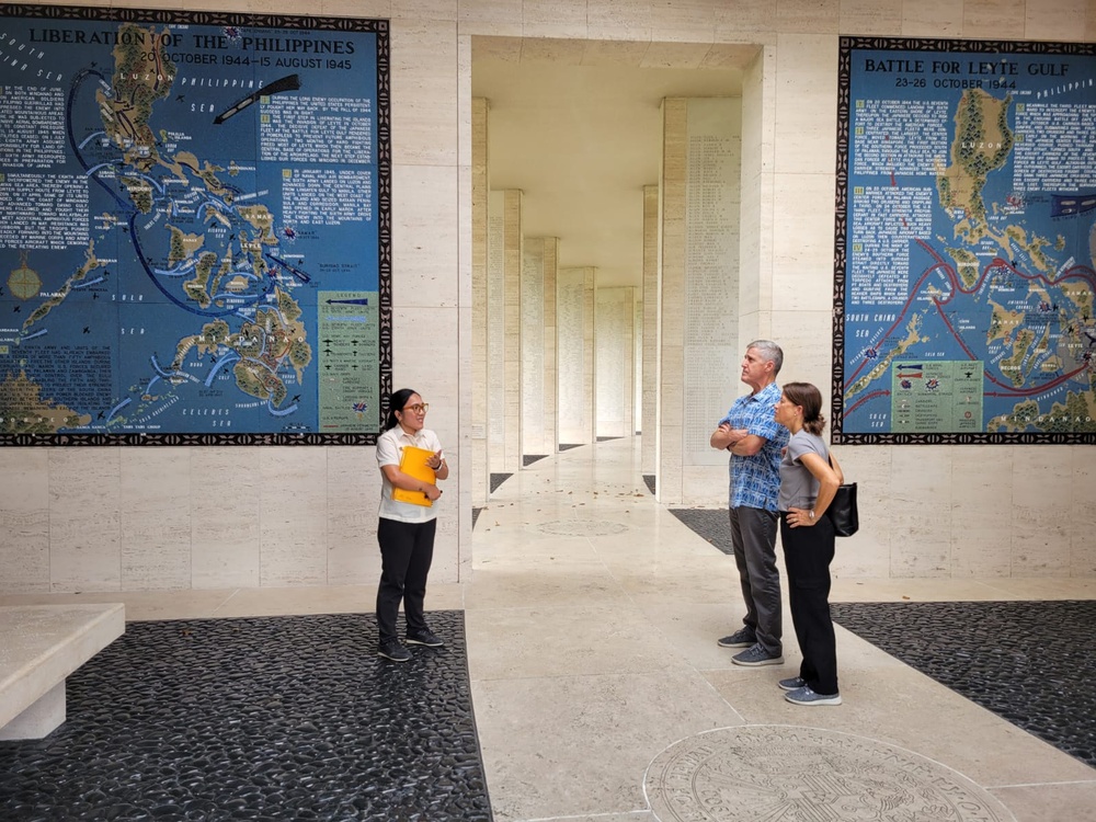 Adm. Steve Koehler Tours Manila American Cemetery and Memorial
