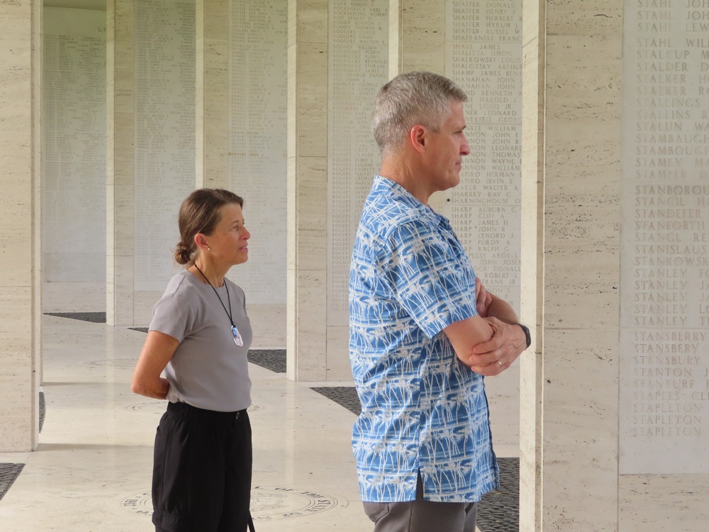Adm. Steve Koehler Tours Manila American Cemetery and Memorial