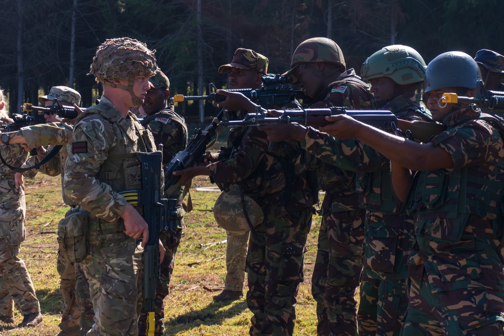 UK advisors guide partner forces in urban operations drills at Justified Accord