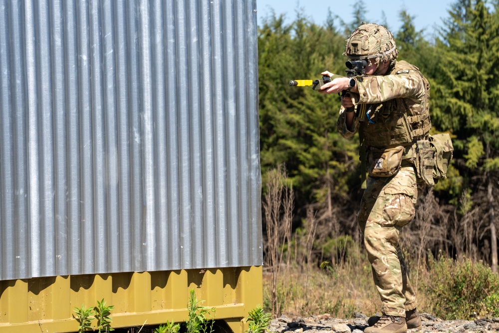 UK advisors guide partner forces in urban operations drills at Justified Accord