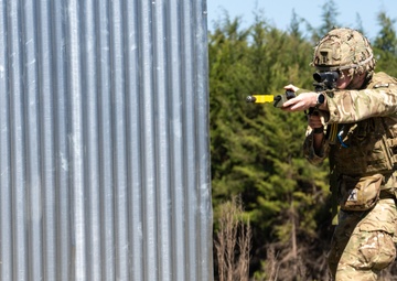 UK advisors guide partner forces in urban operations drills at Justified Accord