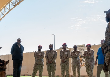 378th ESFS hosts bilateral K9 training with host nation