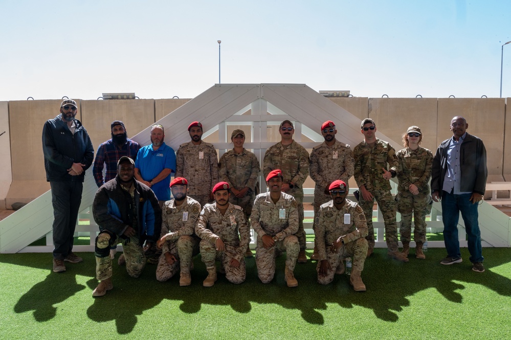 378th ESFS hosts bilateral K9 training with host nation