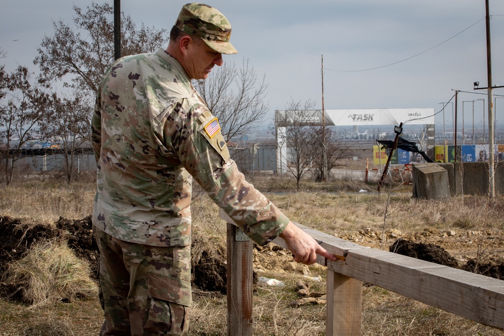 KFOR engineer soldiers begin improvements to Camp Vrelo's obstacle course and shooting range