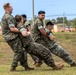 U.S. Marines simulate aiding casualties during Cope North 25