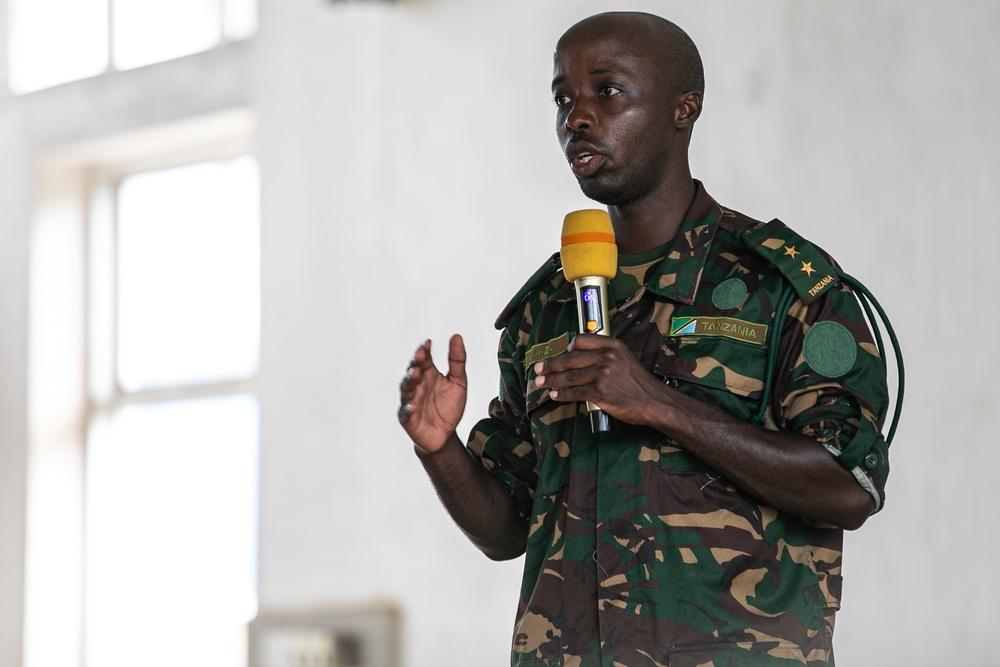 U.S, Tanzania hold troop leading procedures class during Justified Accord 2025