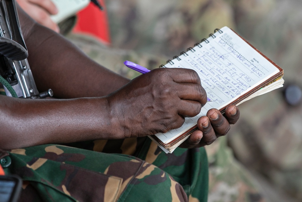 U.S, Tanzania hold troop leading procedures class during Justified Accord 2025