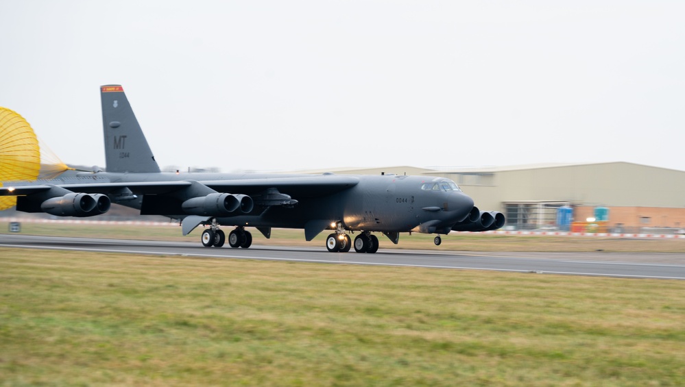 B-52H Stratofortress arrives at RAF Fairford for BTF 25-2