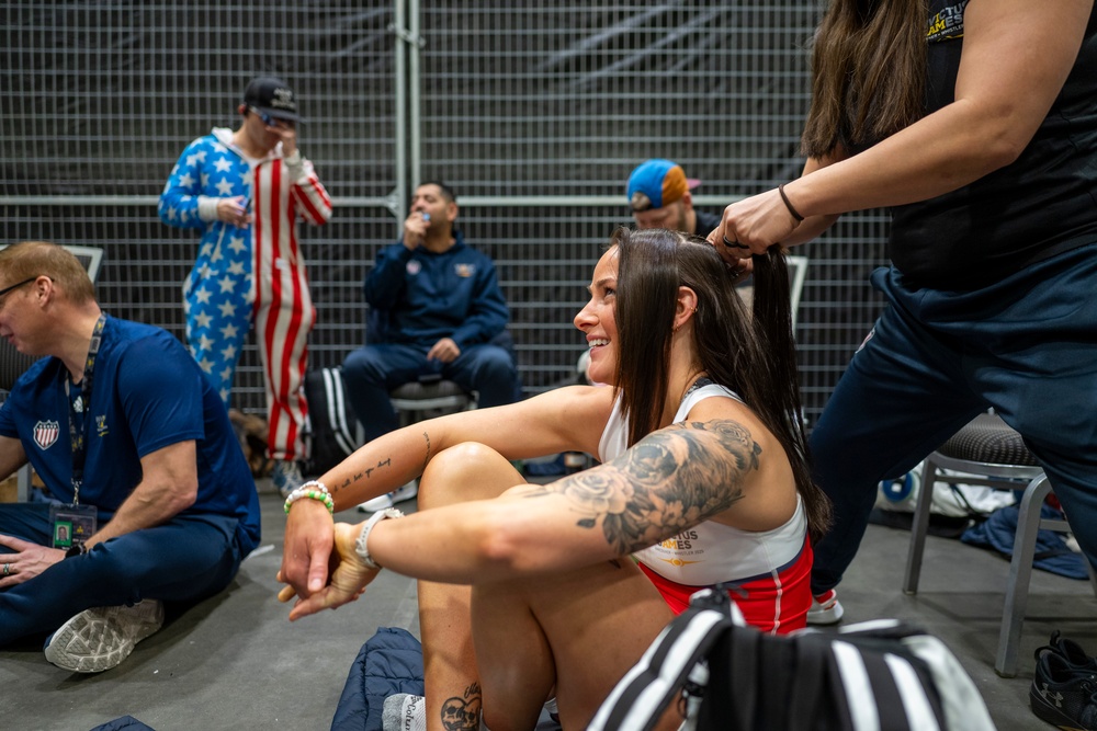 Team U.S. competes in sitting volleyball during 2025 Invictus Games