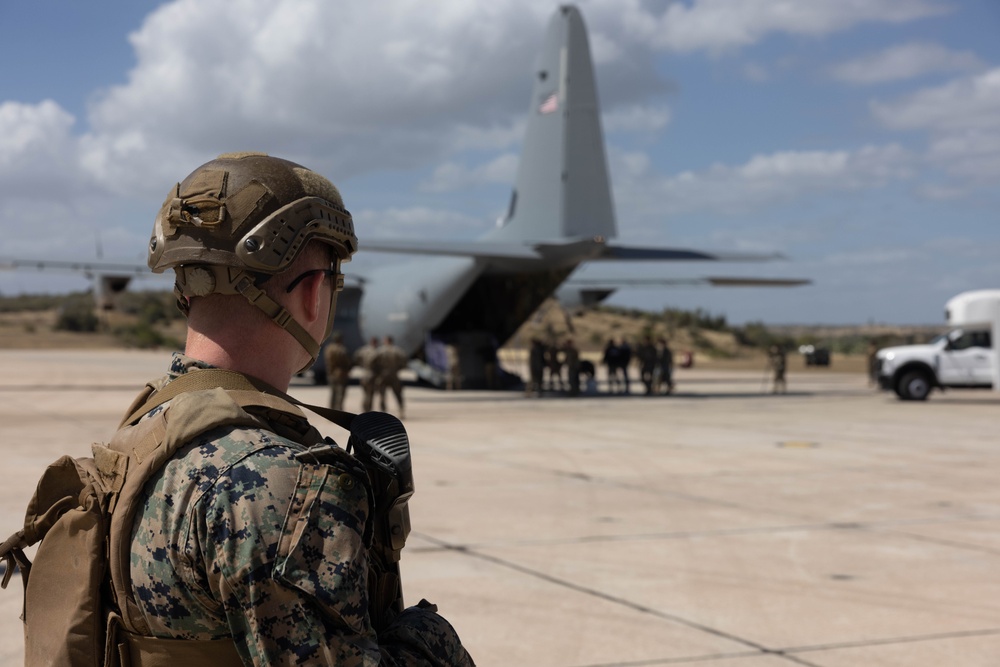 U.S. Service Members support interagency partners as part of Operation Southern Guard