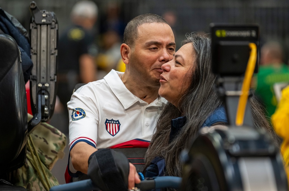 Team U.S. competes in sitting volleyball during 2025 Invictus Games