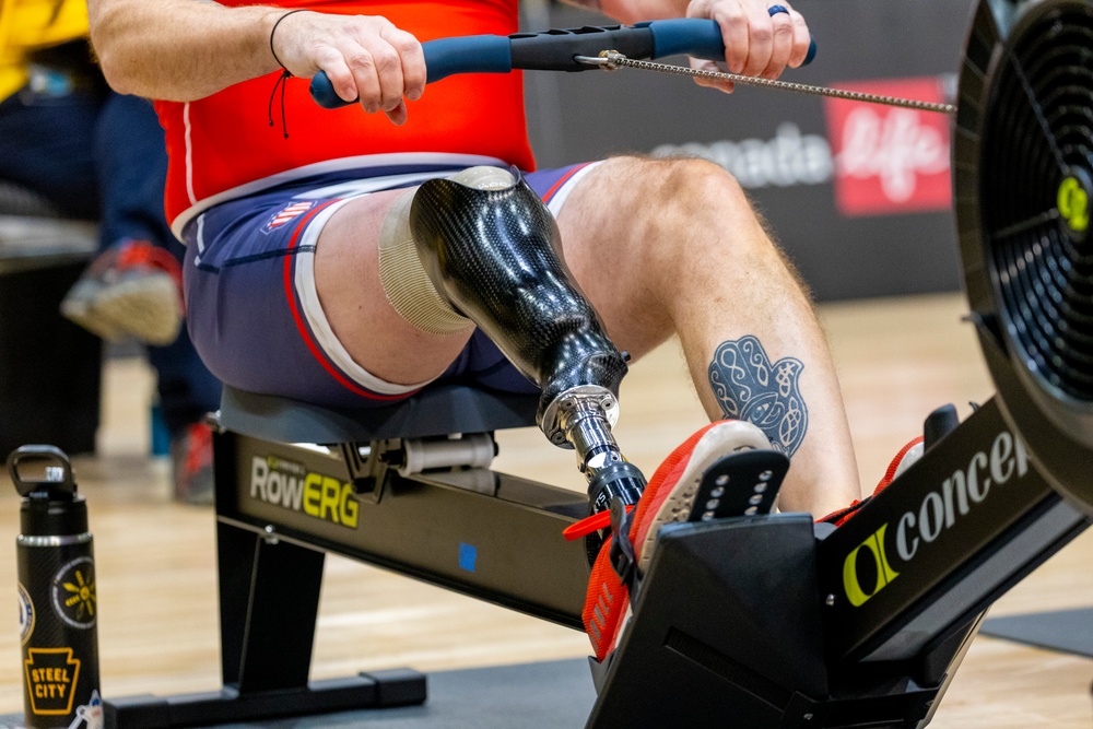 Team U.S. competes in sitting volleyball during 2025 Invictus Games