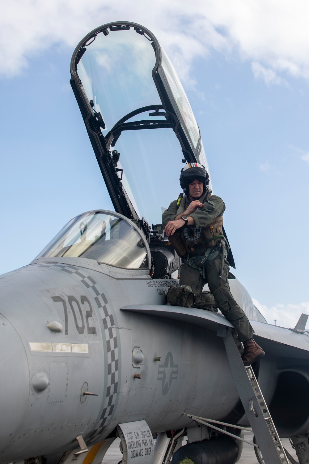 2nd MAW commanding general flies during Cope North 25