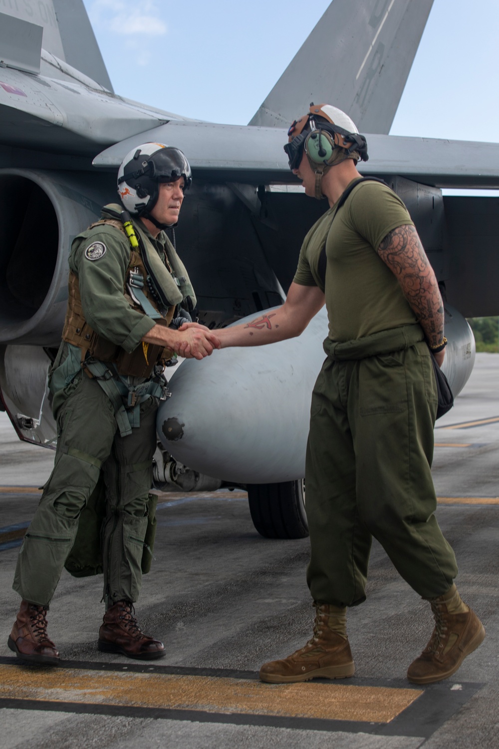 2nd MAW commanding general flies during Cope North 25