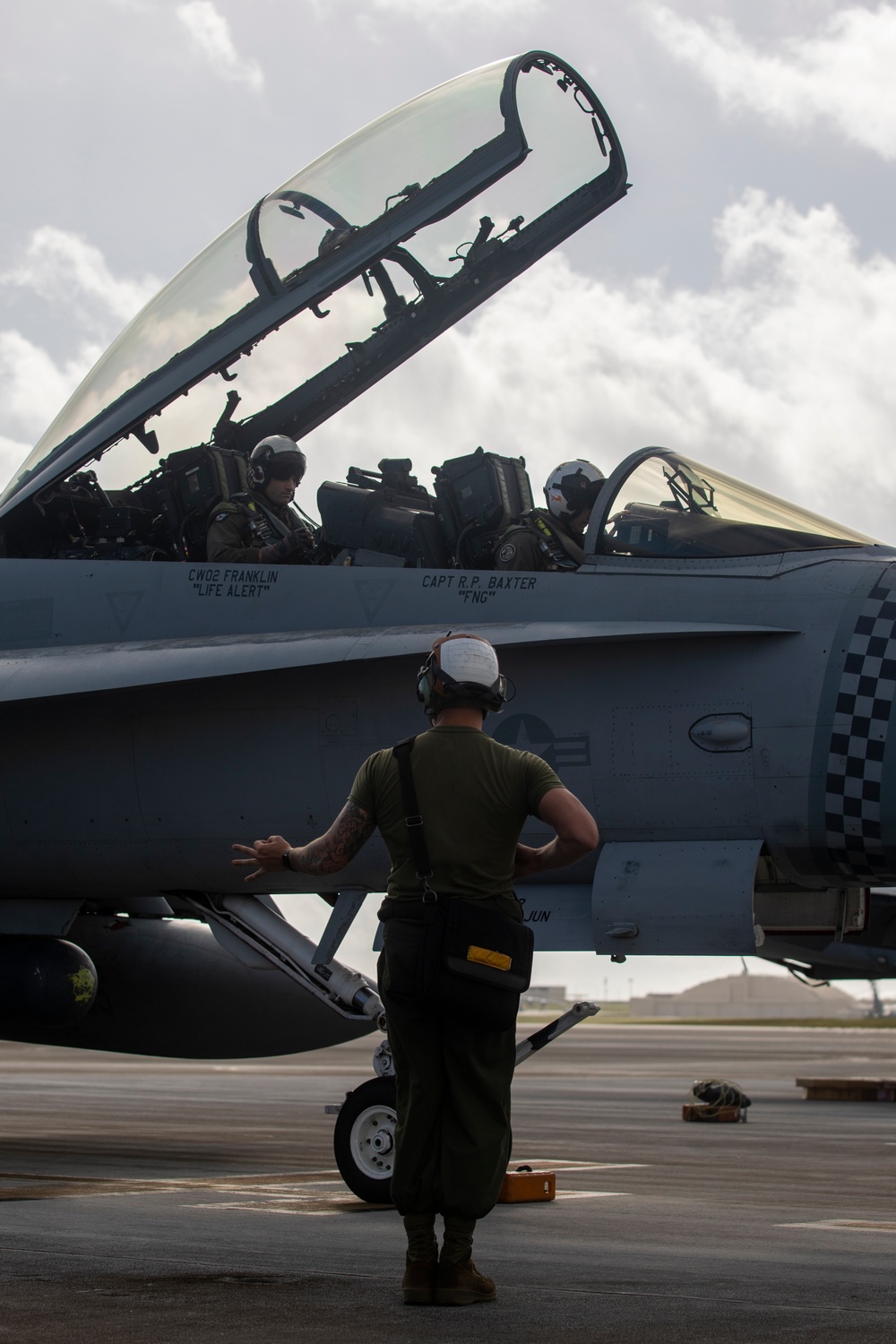 2nd MAW commanding general flies during Cope North 25