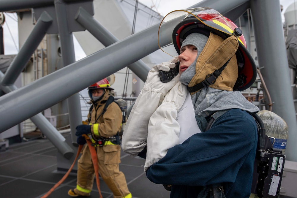 Damage Control Training aboard USS America (LHA 6)