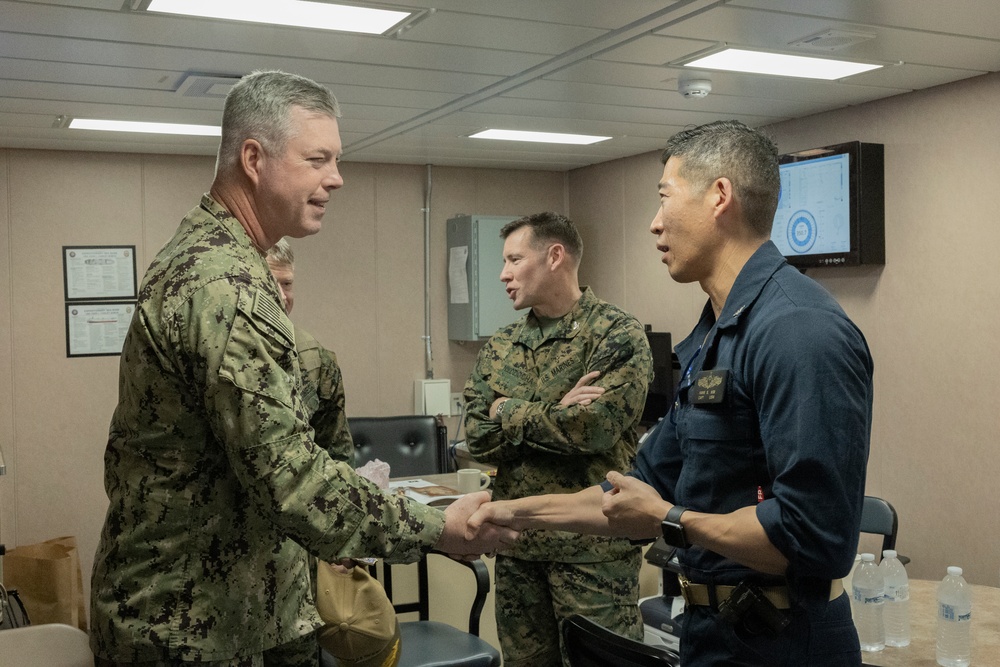 31st MEU |U.S. Marine Corps Maj. Gen. Marcus Annibale visits USS America and USS John L. Canley