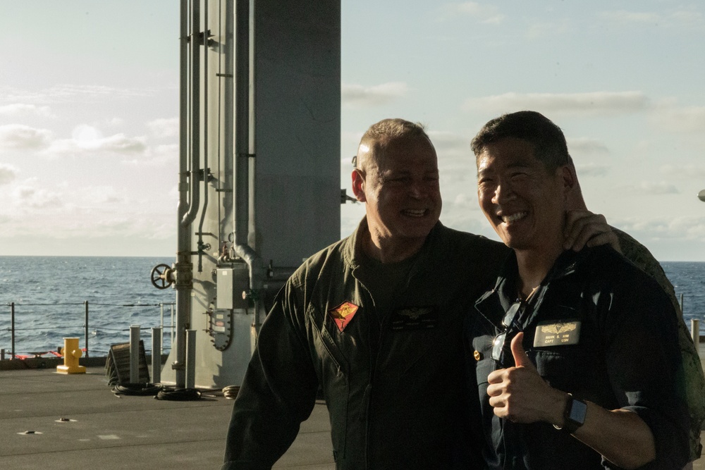 31st MEU |U.S. Marine Corps Maj. Gen. Marcus Annibale visits USS America and USS John L. Canley