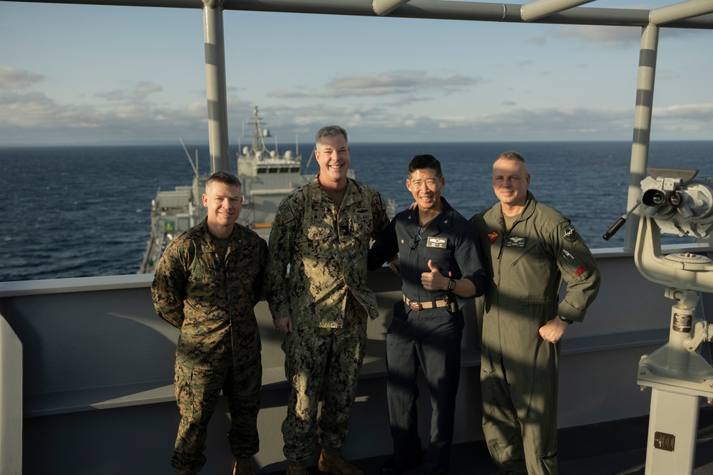 31st MEU |U.S. Marine Corps Maj. Gen. Marcus Annibale visits USS America and USS John L. Canley