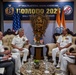 Commander, U.S. Pacific Fleet meets with Indian Navy Controller Personnel Services during 6th International Maritime Security Symposium