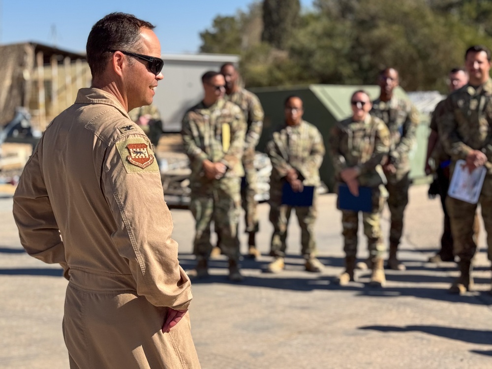 332nd AEW command team presents quarterly awards