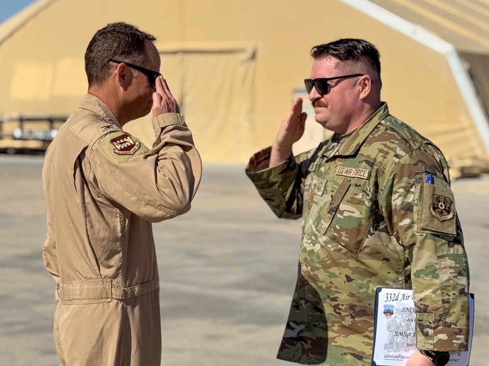 332nd AEW command team presents quarterly awards