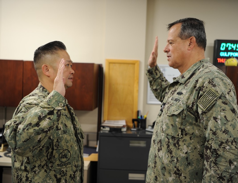 CMDCM Luna Reenlistment