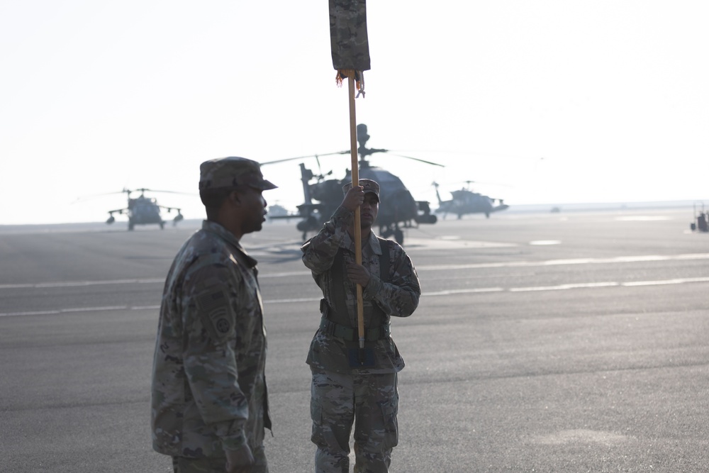 101st Combat Aviation Brigade Conducts Colors Uncasing Ceremony