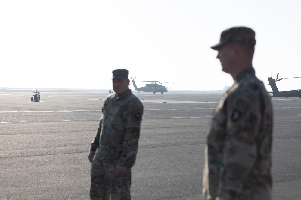 101st Combat Aviation Brigade Conducts Colors Uncasing Ceremony