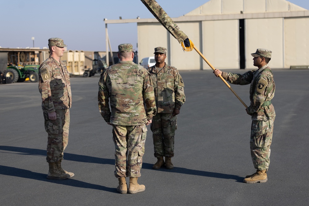 101st Combat Aviation Brigade Conducts Colors Uncasing Ceremony