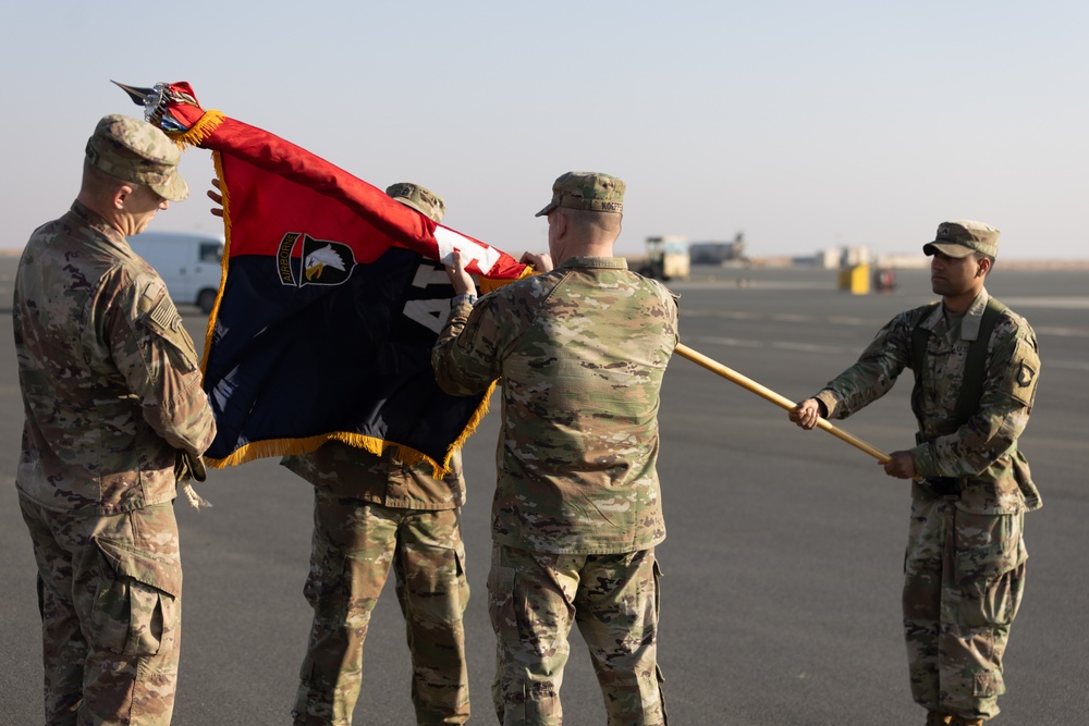 101st Combat Aviation Brigade Conducts Colors Uncasing Ceremony