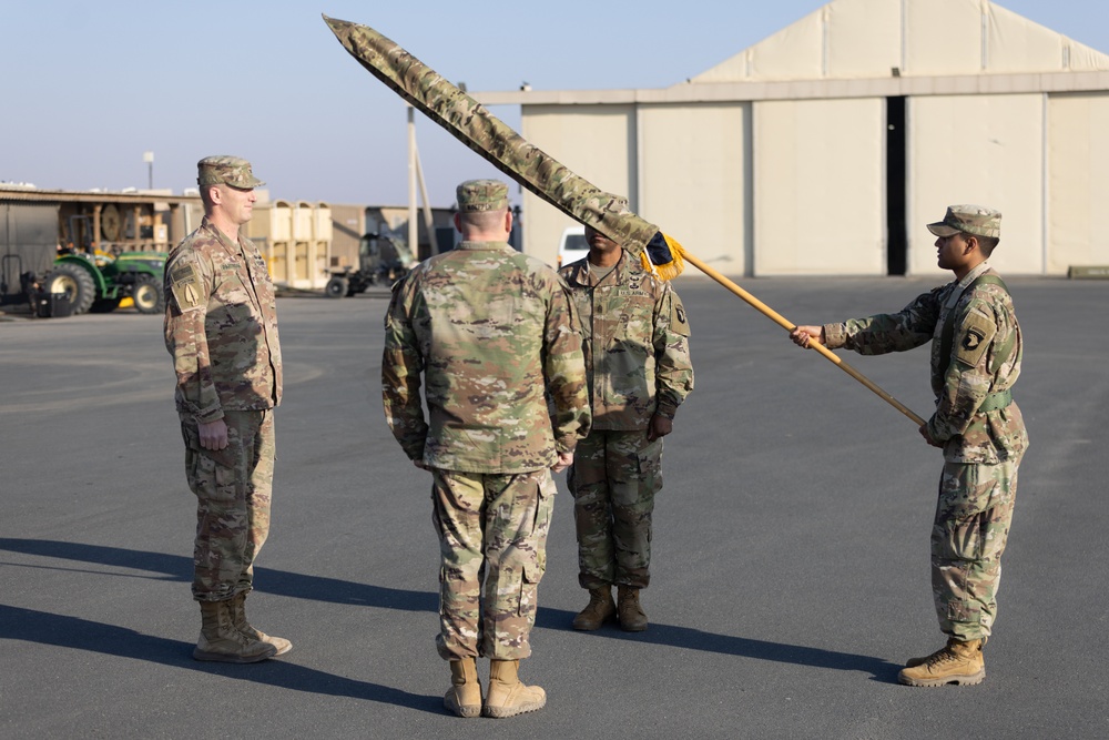 101st Combat Aviation Brigade Conducts Colors Uncasing Ceremony