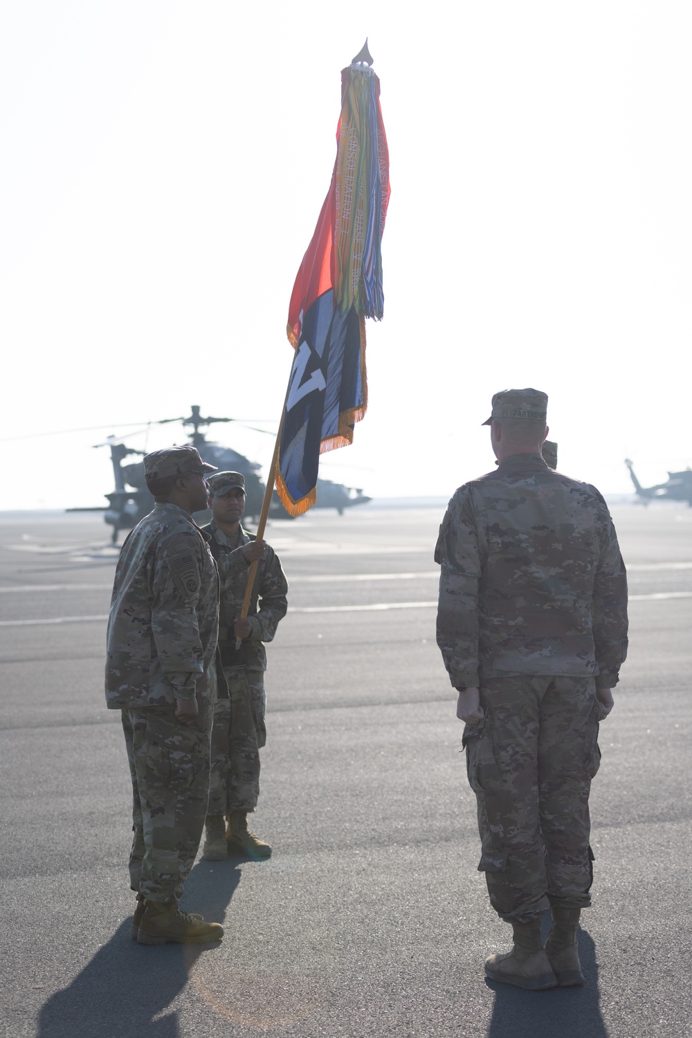 101st Combat Aviation Brigade Conducts Colors Uncasing Ceremony