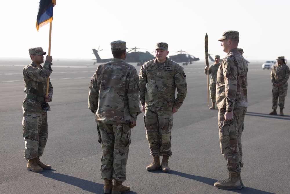 101st Combat Aviation Brigade Conducts Colors Uncasing Ceremony