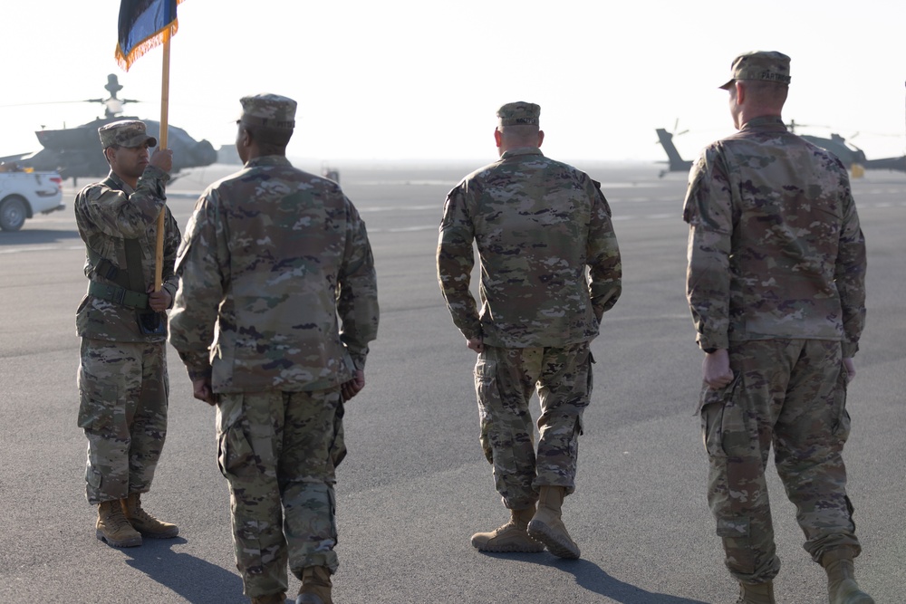 101st Combat Aviation Brigade Conducts Colors Uncasing Ceremony