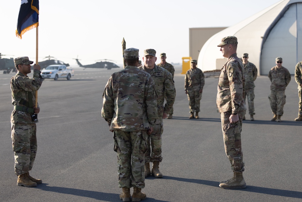 101st Combat Aviation Brigade Conducts Colors Uncasing Ceremony