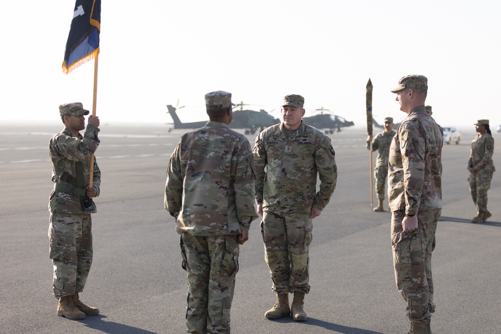 101st Combat Aviation Brigade Conducts Colors Uncasing Ceremony