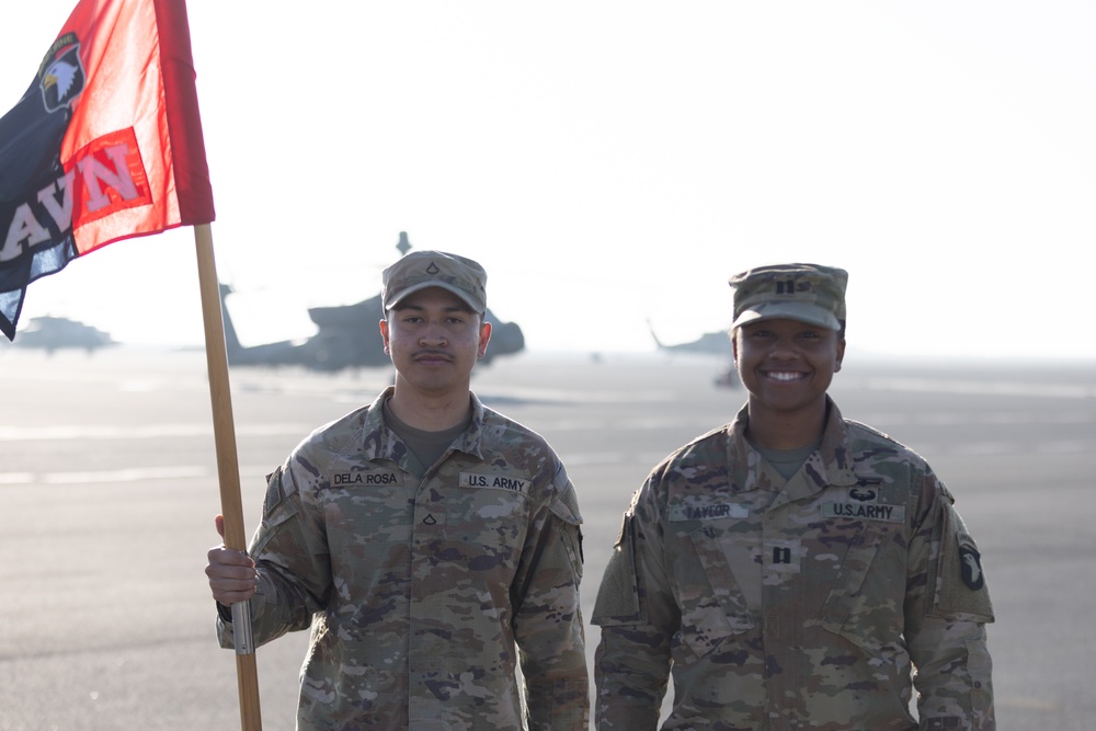 101st Combat Aviation Brigade Conducts Colors Uncasing Ceremony