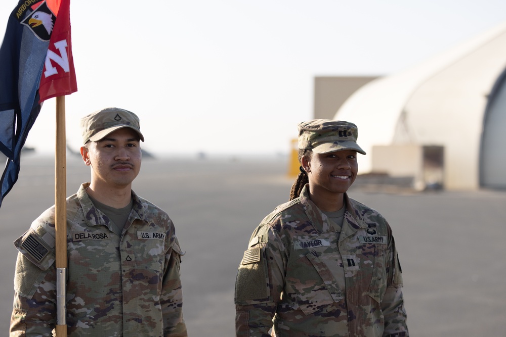 101st Combat Aviation Brigade Conducts Colors Uncasing Ceremony