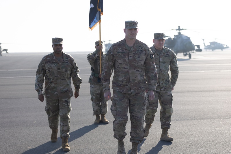 101st Combat Aviation Brigade Conducts Colors Uncasing Ceremony