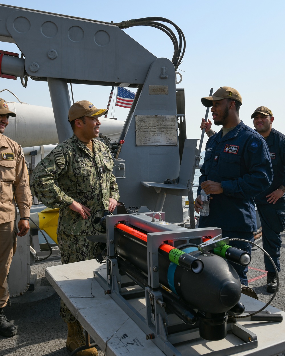 Rear Adm. Epps, commander, NAVSUP, visited NSA Bahrain