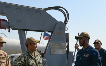 Rear Adm. Epps, commander, NAVSUP, visited NSA Bahrain