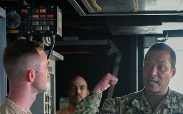 Rear Adm. Epps, commander, NAVSUP, visited NSA Bahrain