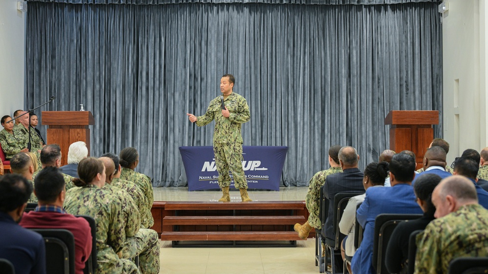 Rear Adm. Epps, commander, NAVSUP, visited NSA Bahrain